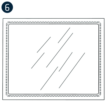 Cargo Door Window Clear, L/H or R/H