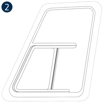 Slider Crew Wedge Clear L/H