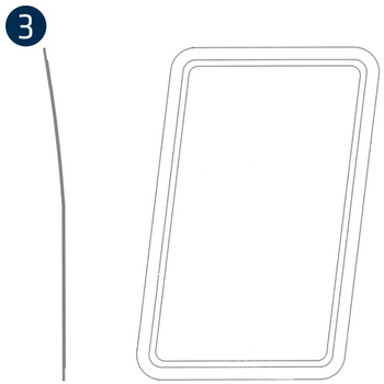 Fuselage Window Blue, R/H