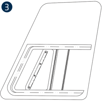 Replacement Slider Crew Flat Blue, L/H and R/H