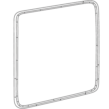 Fixed Panel Window Lt. Gray, R/H