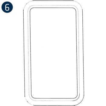 Post Window Dk. Gray, R/H