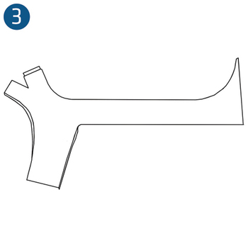 Crew Overhead Trim Beige R/H, compatible with OH-58C helicopters