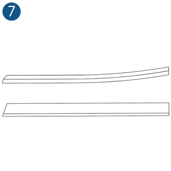 Door Post Standard Beige L/H, compatible with OH-58C helicopters