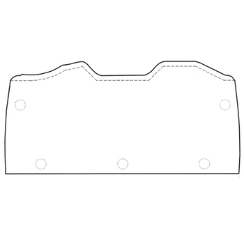 Hat Bin Closeout No Holes Assy w/shoulder harness provisions Beige