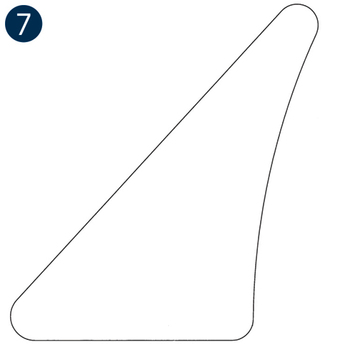 Side Window Upper Lt. Gray, R/H