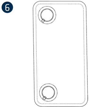 Post Window with Snap Vent Dk. Gray, L/H