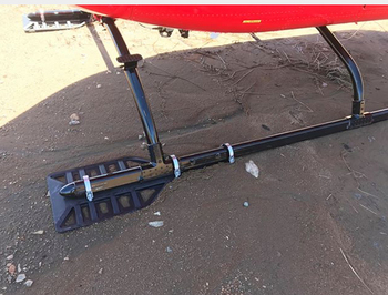 Retrofit Shoe w/Straps for High Gear, L/H | For use on: High Gear 206B Skid Tubes 206-321-211 and -212 and 206B IGW Skid Tubes 206-321-251 and -252