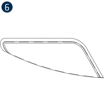Chin Bubble Lt. Gray, L/H