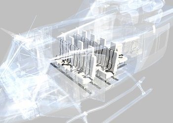 4-Place Side Facing Utility Seat Configuration Bell 212 S/N 34501 and subsequent, Bell 412, 412EP S/N 36061 and subsequent