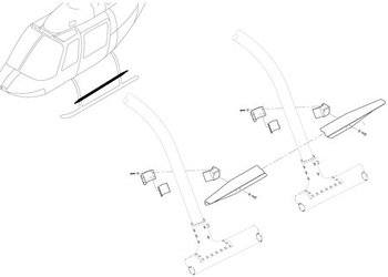 Bell OH-58 Landing Gear Manufactured by Aeronautical Accessories