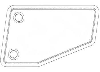 Passenger Window Standard w/Snap Vents Clear, R/H