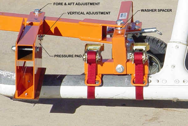 Helicopter Towbar with a 2” Shock Ring Hitch