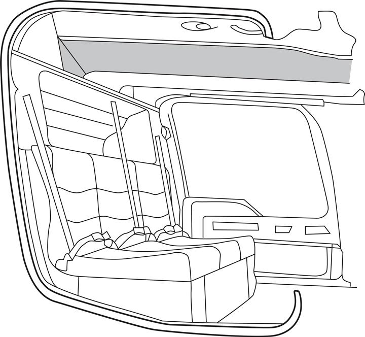 Rear Overhead Center w/ Ducting Linen Gray (w/Hydrographics)