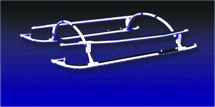 Bell 412 Crosstube, Aft High Skid (without support beam)