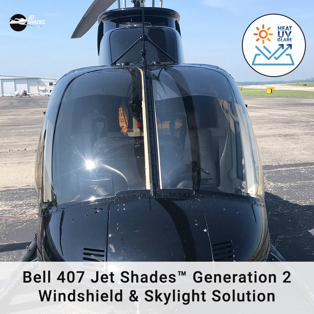 Bell 407 (Impact-Resistant Windshield) Generation 2 4-Piece Windshield + Skylight Solution w/Premium