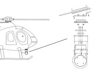 MD 500, 520, 530 Series, Wescam Model 104/12 Camera Quick Mount Kit