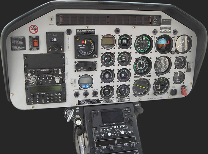 Bell Data Panel Bell 407, Expanded Instrument Panel (Dimensions: 14.375 X 29.5 ...