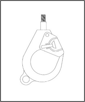 External Rescue Hoist Safety Hook (Goodrich 600 lb. Hoist)