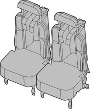 Scuba Seat Set, Bell 412, 412EP