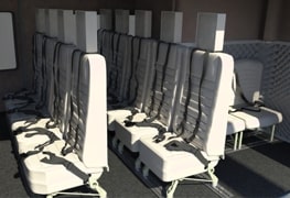 5-Place Utility Seat Configuration Bell 212 S/N 34501 and subsequent, Bell 412, 412EP S/N 36061 and subsequent